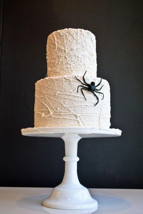 Spindelvæv Halloween Cake