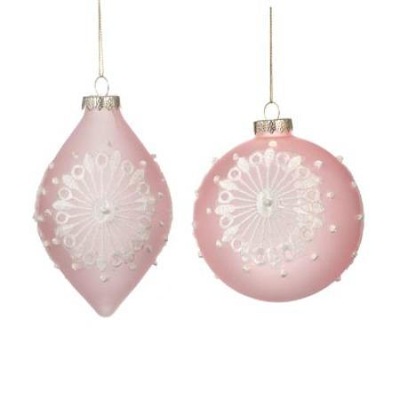涙 Glass Bauble Christmas Ornaments
