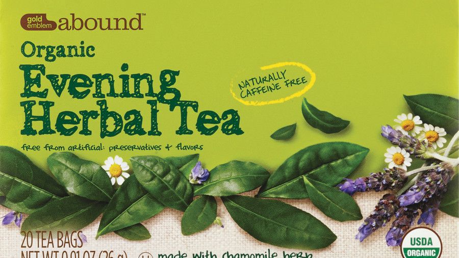 ذهب Emblem Abound, Organic Evening Herbal Tea