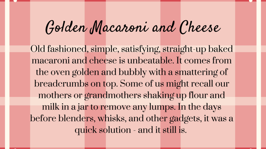 ذهبي Macaroni and Cheese Recipe Secret