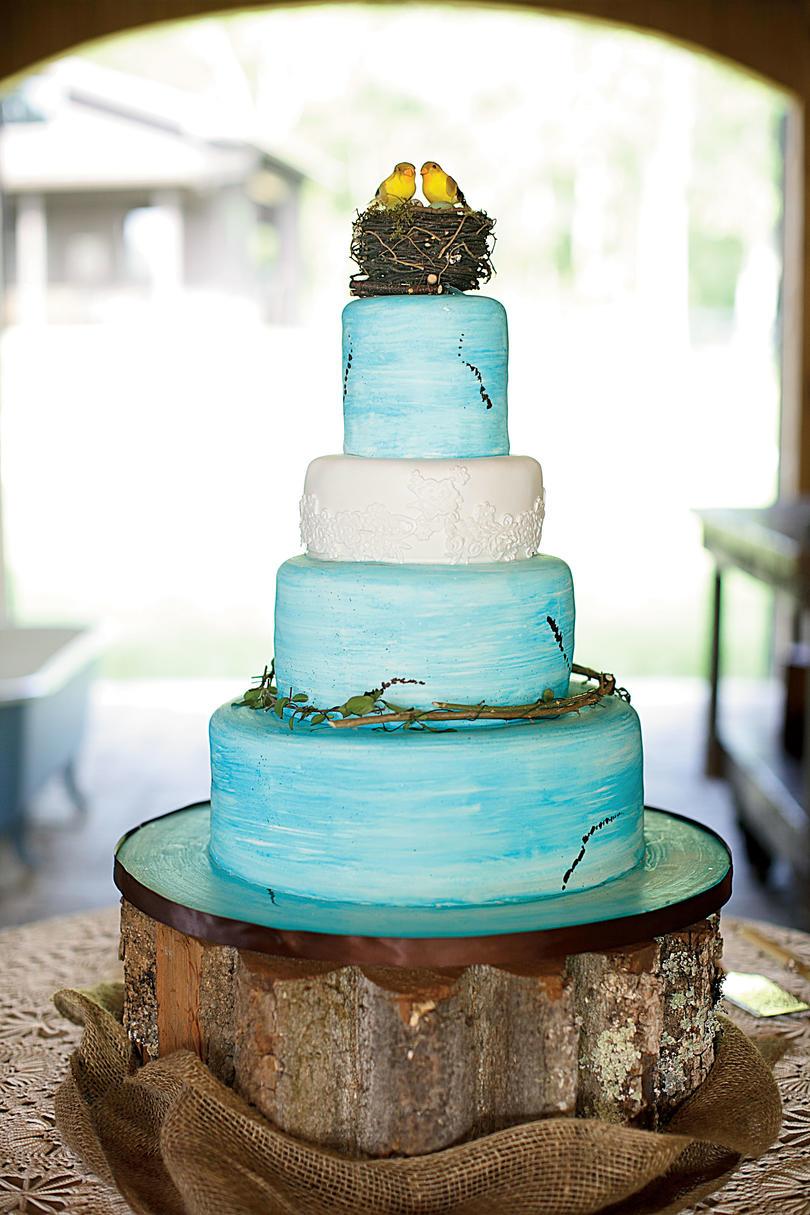 Estilo de granja Wedding Cake