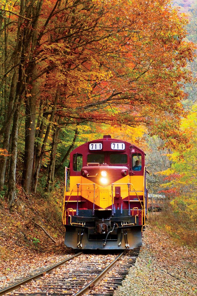 Genial Smoky Mountain Railroad in Bryson City, North Carolina