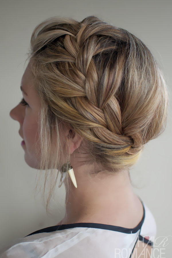 Cuarto of July Hairstyle The French Crown Braid