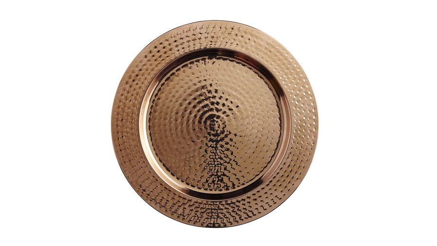 мед Hammered Charger Plate