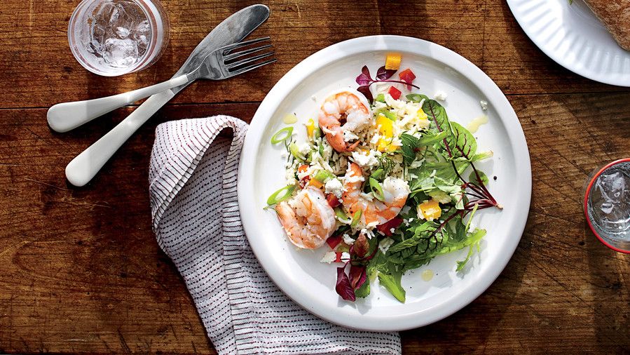 سريرها Shrimp-and-Rice Salad Recipe