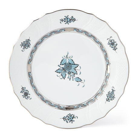 ヘレンド ‘Chinese Bouquet’ in Turquoise & Platinum