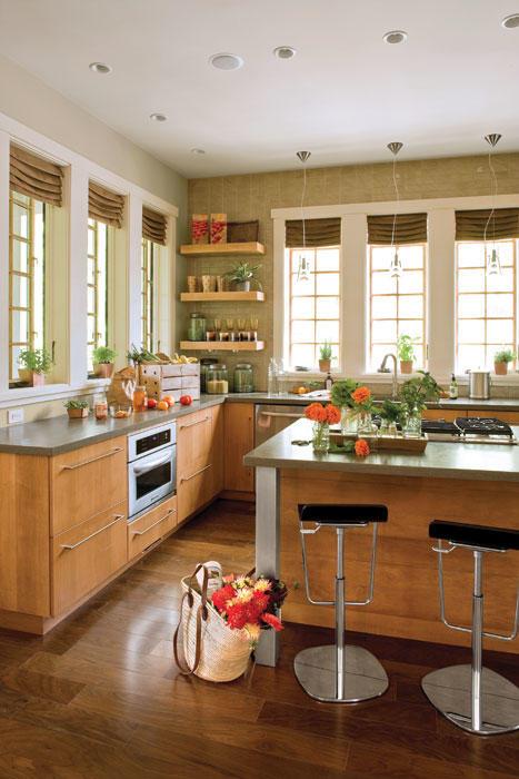 Cocina without upper cabinets
