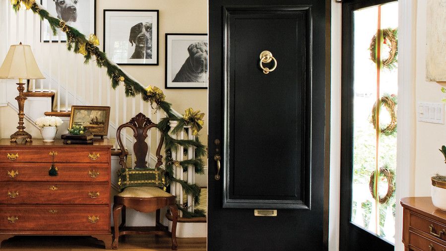 Коледа Decorating Ideas: Three Wreaths