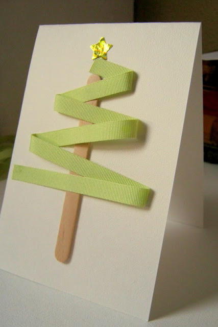 Bånd Tree Christmas Card