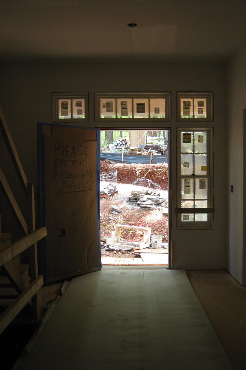 فكرة House Construction Front Door