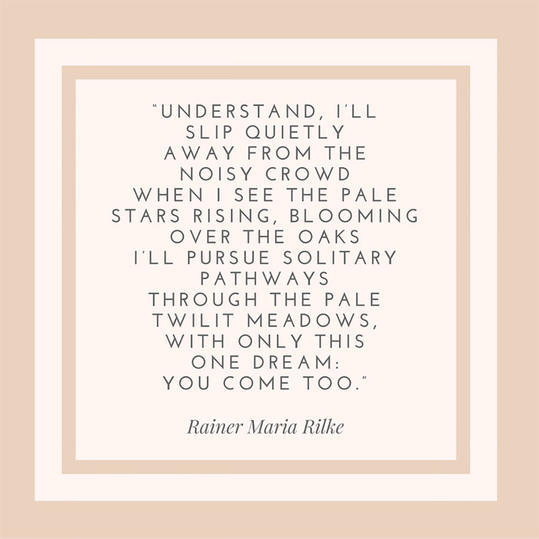 راينر Maria Rilke Quote