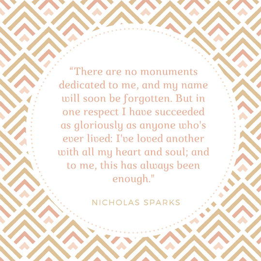 Николас Sparks Quote