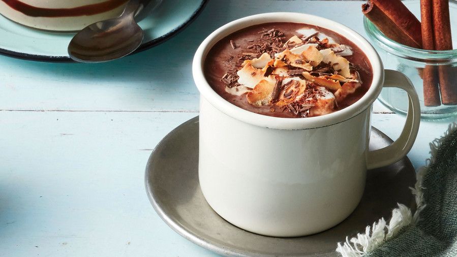 محمص Coconut Hot Chocolate