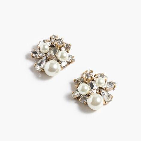 Perle and Crystal Earrings