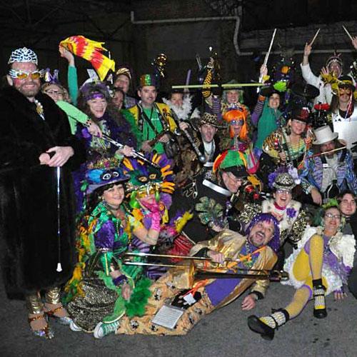 Mardi Gras with the Seed and Feed Marching Abominable!