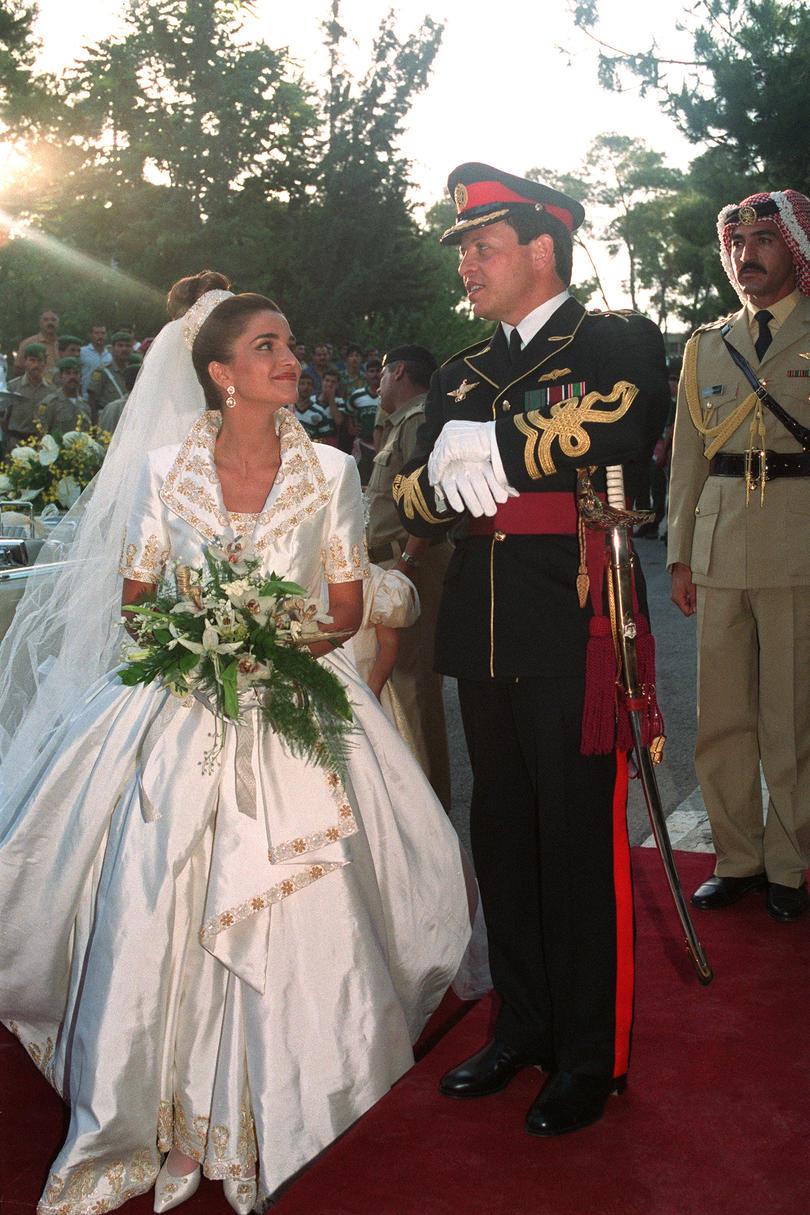 Prins Abdullah II of Jordan and Rania al Yassin