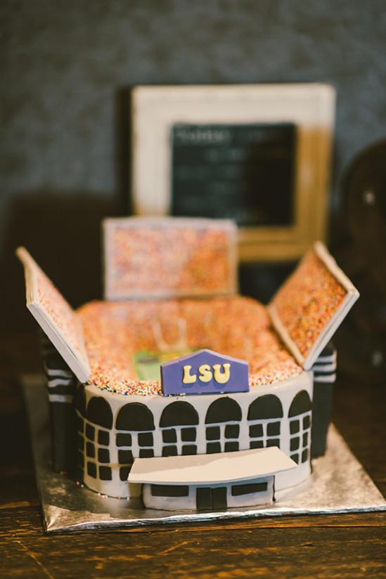 Louisiana State University Death Valley Stadium Grooms Cake