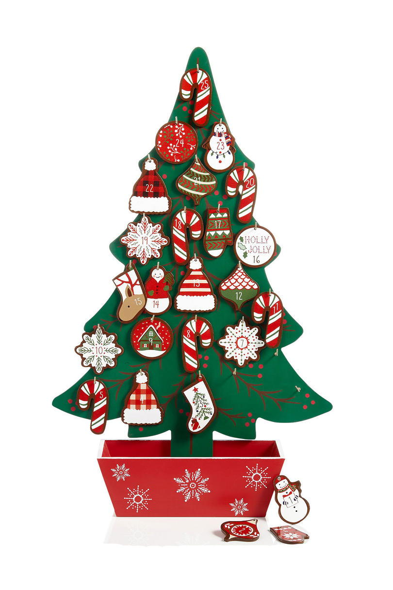 Dovolená Lane Wood Christmas Tree Advent Calendar