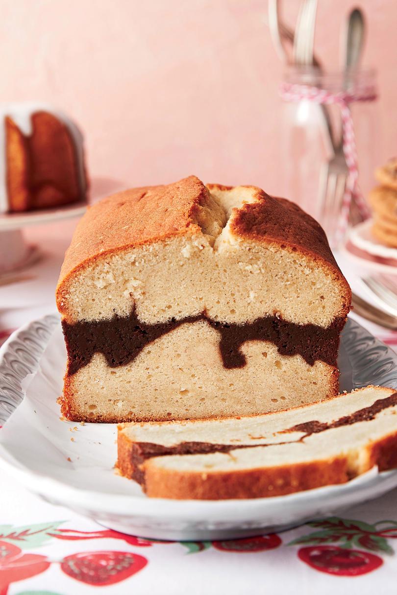 ванилия Bean-Brownie Ripple Pound Cake