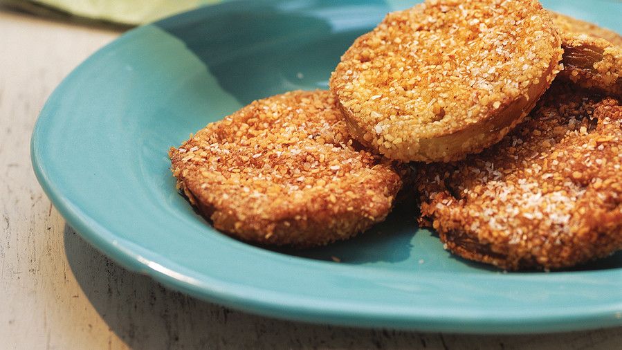 Matzo Meal Crunchy Fried Green Tomatoes 