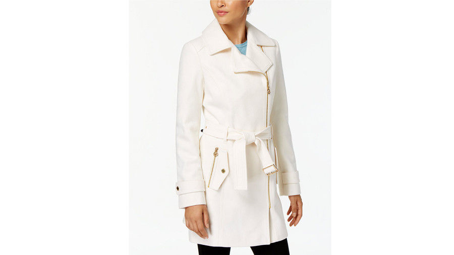 ميسي's Michael Kors Asymmetrical Walker Coat