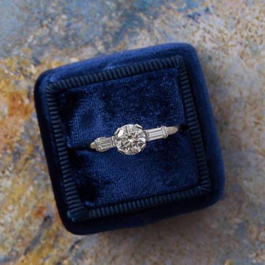 Mid-Century Engagement Ring