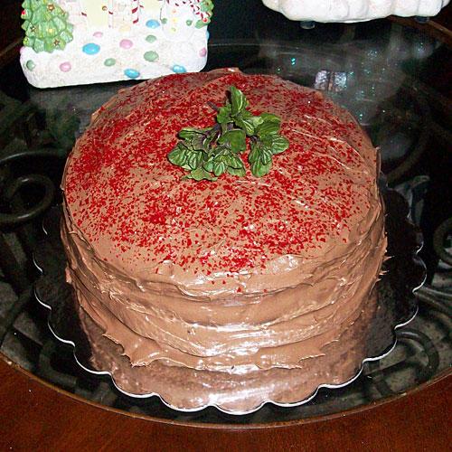 موكا-الكرز Cake with Mint