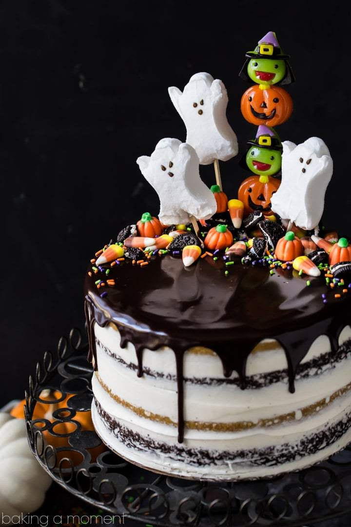 Strašidelný Chocolate Halloween Cake