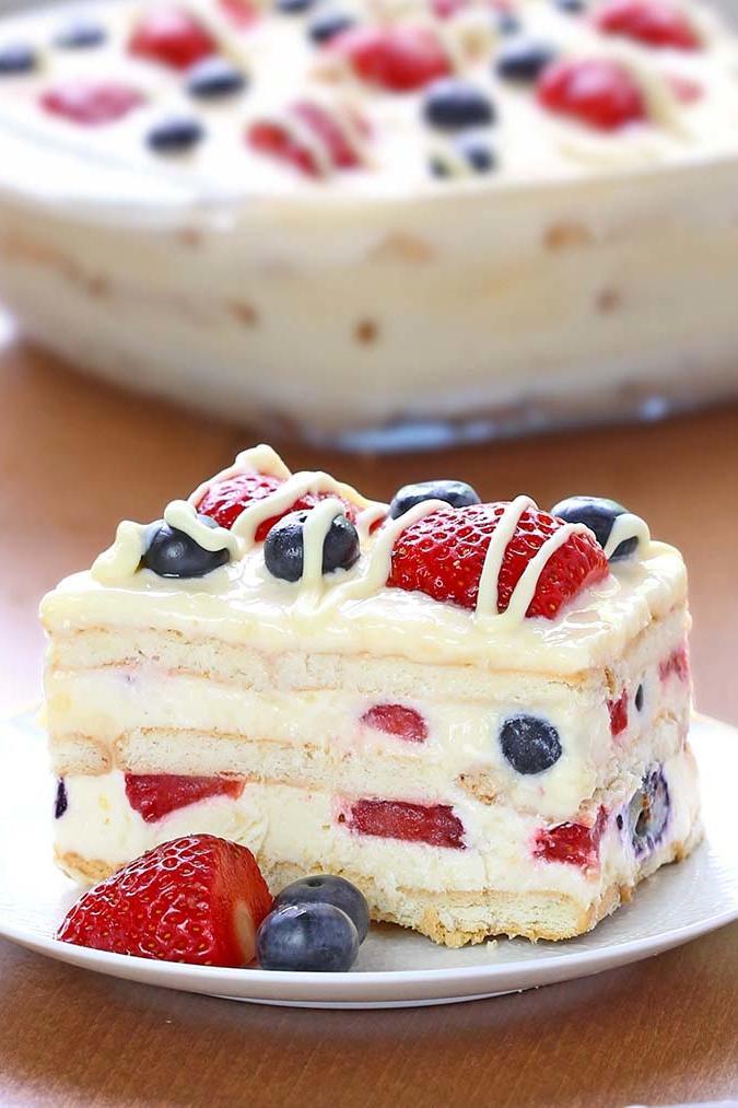 Ingen Bake Summer Berry Icebox Cake