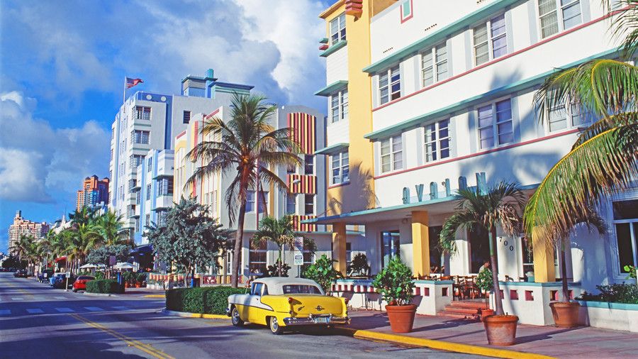 サウス Most Colorful Streets Ocean Drive, Miami (FL) 
