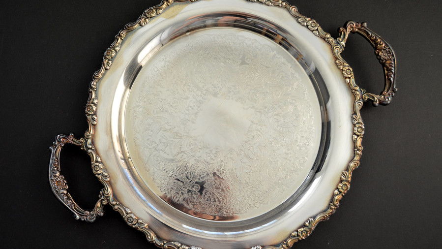 Oneida Silver-Plated Tray With Handles