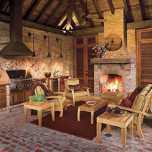 павилион Outdoor Fireplace 
