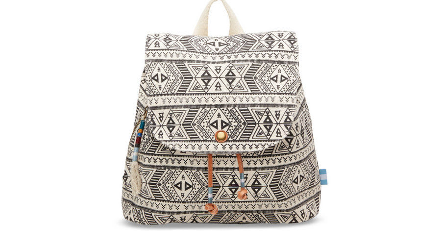 Bosque Patterned Canvas Poet Backpack
