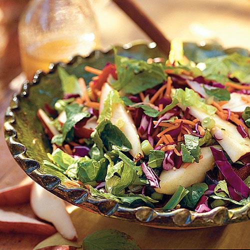 Sano Food Recipe: Fresh Pear Salad With Asian Sesame Dressing