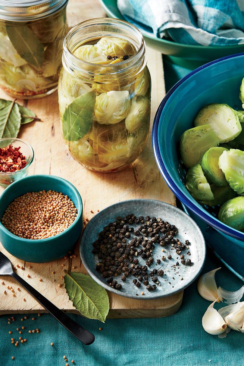 Appetizer Quick Pickled Brussels Sprouts 