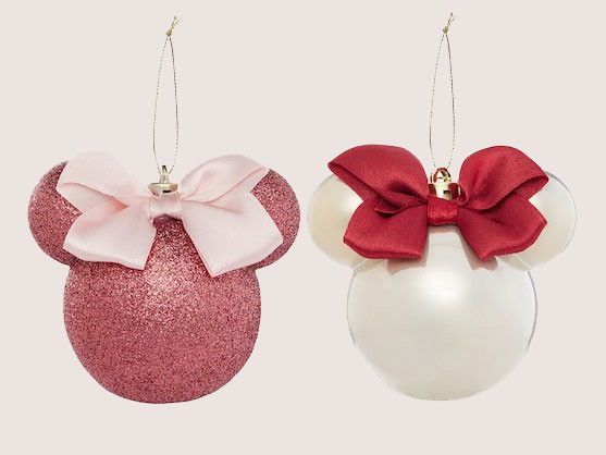 Lyserød Primark Disney Christmas Ornaments