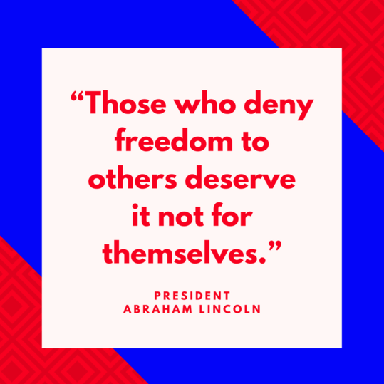 президент Abraham Lincoln on Freedom