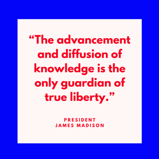 presidente James Madison on Liberty
