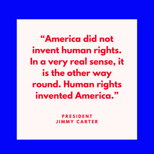 президент Jimmy Carter on Human Rights
