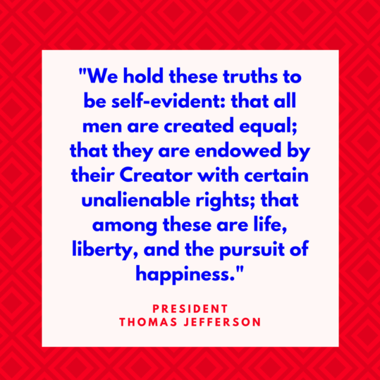 Præsident Thomas Jefferson on Equality