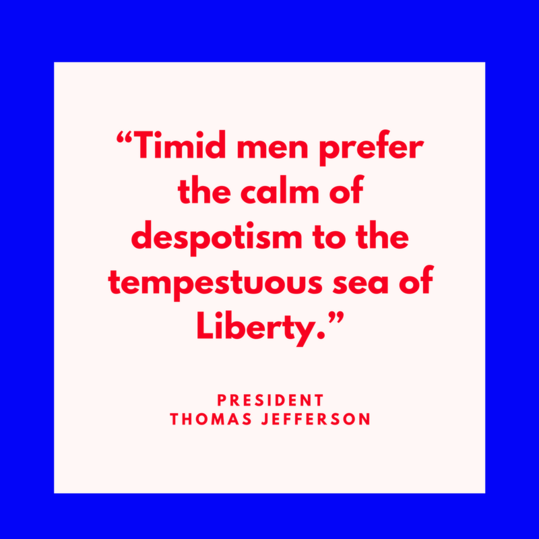 президент Thomas Jefferson on Liberty