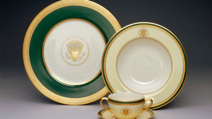 Verde and Gold Presidential China
