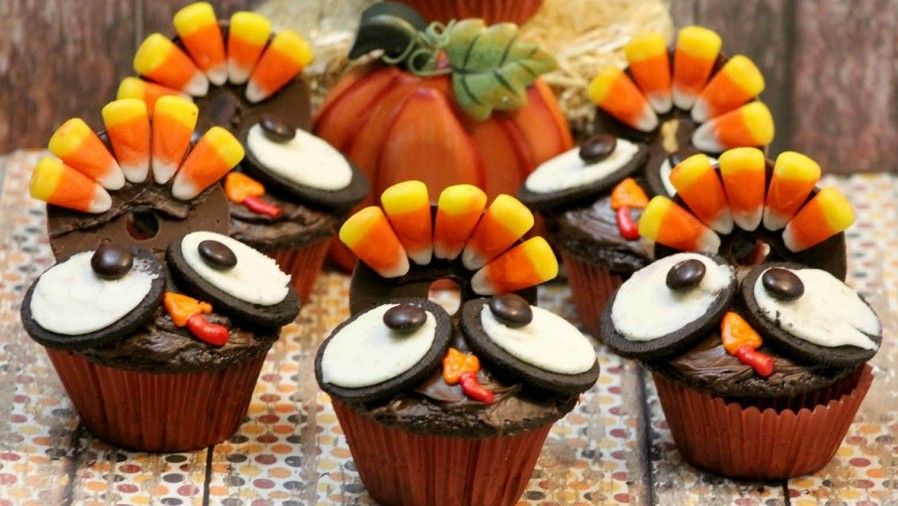 感谢祭 Turkey Cupcakes