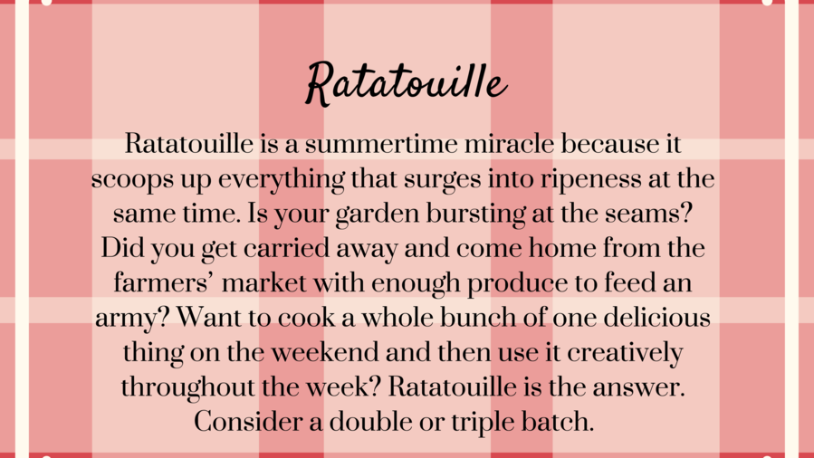 Ratatouille Recipe Secret
