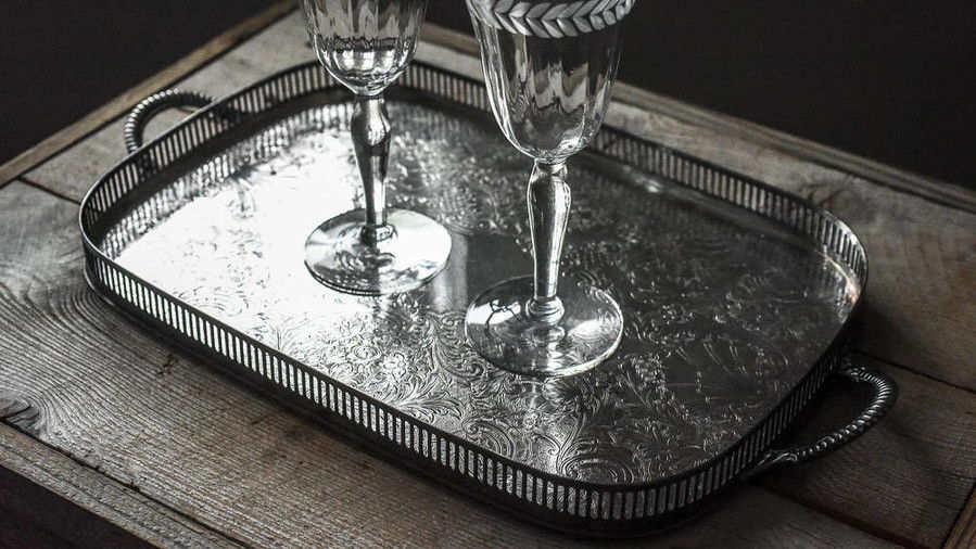 Plata Plate Serving Tray With Handles