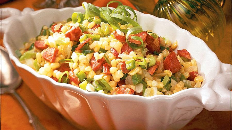 Денят на благодарността Dinner Side Dishes: Cajun Corn Maque Choux Recipes