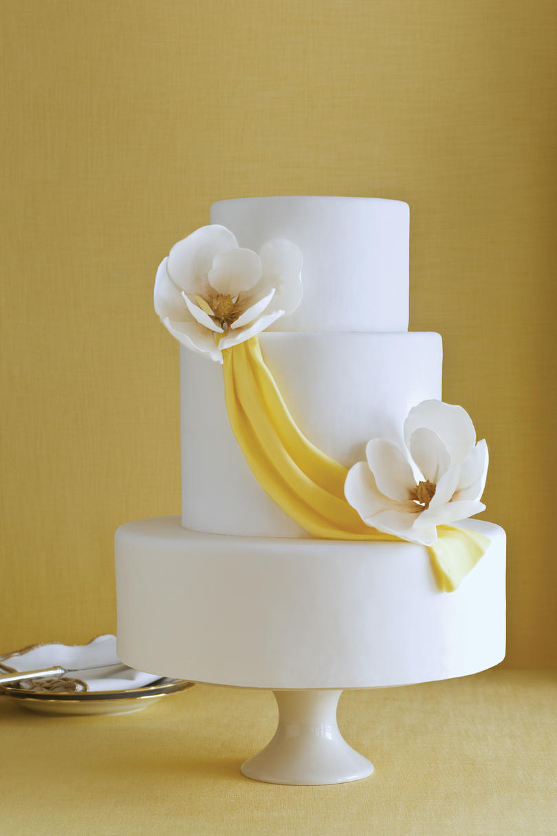 السكر Magnolia Wedding Cake