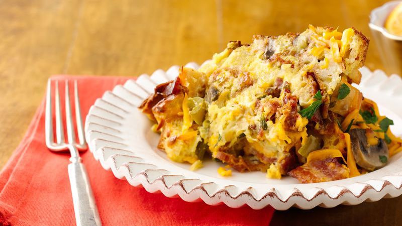 røget Cheddar, Bacon, and Egg Casserole