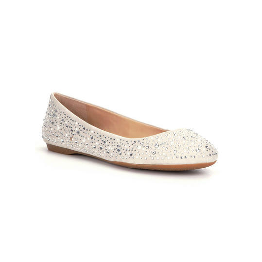 Syd Living Ivory Ballet Flats Wedding Shoes