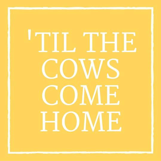 'Til the Cows Come Home
